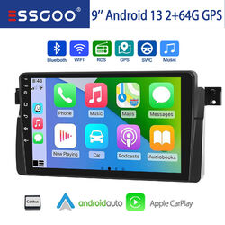 Für BMW 3er E46 MGZT 75 318 Apple Carplay Autoradio Android 13 GPS RDS Navi 64GB