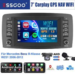 Für Mercedes Benz R-Klasse W251 2006-12 32G Autoradio Android 13 Carplay GPS KAM