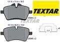 TEXTAR 2398401 Bremsbelagsatz für Scheibenbremse Bremsbelagsatz für Mini 