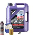 Motoröl 5W40 LIQUI MOLY 5L+MAHLE Ölfilter+Ölschlammspülung+Ölablassschraube