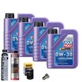 Motoröl 0W30 LIQUI MOLY 4L+HENGST Ölfilter+Spülung+Cera Tec+Ölablassschraube