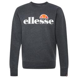 Ellesse HERREN Succiso Rundhals Sweatshirt Pullover Grau Bequem Lounge Retro Og