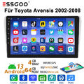 Carplay Android 13 Für Toyota Avensis T25 2002-2008 Autoradio 4+64G GPS NAVI RDS