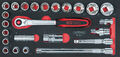 KS TOOLS SCS CHROME 1/2" Steckschlüssel-Satz, 24-tlg 1/3 Systemeinlage 