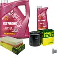 MANN Inspektionspaket 6 L MANNOL Extreme 5W-40 für Peugeot 807 2.2 HDi 2.0 406