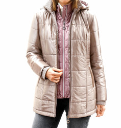 Steppjacke Jacke 2 in 1 Optik Freizeitjacke Damenjacke Übergangsjacke 50 52