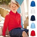 Poloshirt Langarm Fruit of the loom Kinder Kids Kind Polo Shirt Polohemd 65/35 