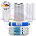 5 Stufen Umkehrosmoseanlage Ersatzset Osmose Membran 280 LT Wasserfilter Germany