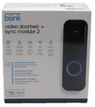 Blink Video Doorbell Smarte Türklingel 1080p HD-Video schwarz & weiß