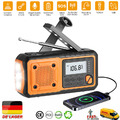 Solar Radio Handkurbel AM/FM Radio LED Taschenlampe USB Notfall Handyladegerät