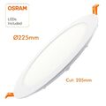 LED OSRAM 20W Einbaustrahler Tageslicht Downlight unterputz Deckenspot weiß Spot