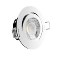 LED Einbaustrahler 230V flach dimmbar 5W Deckenstrahler Spots Einbauleuchten Set