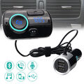 Dual USB FM Transmitter Radio Auto Bluetooth 5.0 KFZ Ladegerät Adapter für Handy