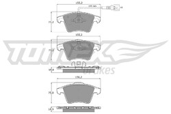 TOMEX Brakes Bremsbelagsatz Scheibenbremse TX 13-93 für VW TRANSPORTER T5 Bus T6