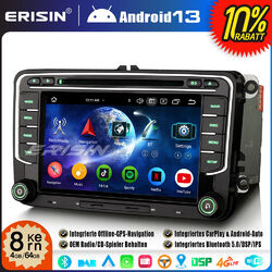 Android 13 GPS Autoradio Navi für VW Polo Golf 5/6 Tiguan Passat Touran Seat T54GB+64GB√DAB+√CarPlay√Wifi√OBD√BT5.0√DSP√Canbus√SWC√RDS