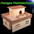 Nager ❤️! RIESIGES ! HOLZ HAMSTER HAUS ❤️ Rennmaus Maus Gerbil Kleintier Zubehör