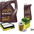 MANN Inspektionspaket 6 L MANNOL Energy 5W-30 für Hyundai Matrix 1.5 CRDi VGT