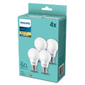 4 x Philips LED Leuchtmittel A60 Birnen 8W = 60W E27 matt 806lm warmweiß 2700K