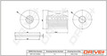 Dr!ve+ Kraftstofffilter DP1110.13.0044 Filtereinsatz für MERCEDES KLASSE W210