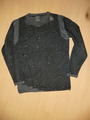 superchicer Herren-Pullover schwarz/grau von Key Largo  in Gr. 48 50 52  Gr. L