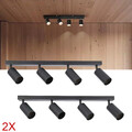 2X LED Deckenleuchte Deckenlampe Spotleuchte Deckenstrahler 4 flammig Wohnzimmer