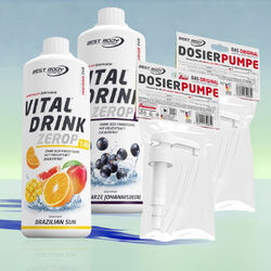 Best Body Low Carb Vital Drink 2 x 1 L Getränkesirup + 2 Dosierer 14,98€/Ltr. 