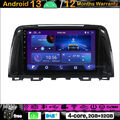 9"Android 13 Autoradio Carplay DAB GPS SAT NAVI DVR Stereo For Mazda 6 2012-2017