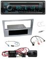 Kenwood Lenkrad Bluetooth DAB USB CD Autoradio für Opel Corsa D matt-chrom 09-14