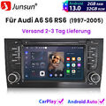 Android13 Carplay Autoradio GPS NAVI BT 2+32GB Für Audi A6 4B2 4B5 C5 1997-2005 