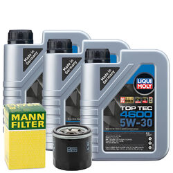 Motoröl 5W30 LIQUI MOLY Top Tec 4600 3L +MANN Ölfilter