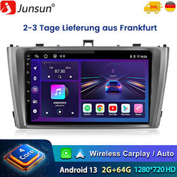 2+64G Android 13 Autoradio GPS NAVI Für Toyota Avensis 2008-2015 BT WIFI SWC DAB