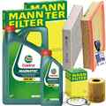 MANN INSPEKTIONSPAKET+CASTROL 5W-30 ÖL passend für 2.0 TDCI FORD FOCUS 2 VOLVO