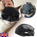 Batman-Maske für Katzen, Schwarz 3D gedrucktes Halloween Kostüm für Ihre Katze