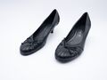 Tamaris Damen Pumps High Heels Freizeitschuh Leder schwarz Gr. 38 EU Art.1438-98