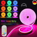 Neon LED Strip Streifen RGB Flex Wasserdicht Lichtleiste Lichtschlauch Dimmbar