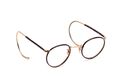 Panto Brille Antik 30er Jahre Doublé Gold Windsorrand 42-20mm NOS Sportbügel