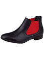 Chelsea Boot Stiefelette Damenschuhe schwarz rot  36 3,5