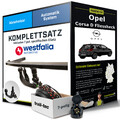 Für OPEL Corsa D Fliessheck Typ S07 Anhängerkupplung abnehmbar +eSatz 7pol 06-