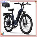 27,5 Zoll Elektrofahrrad E Bike Citybike 250W 18AH Damen/Herren Shimano Pedelec