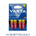 36 x Varta Longlife Max Power / Max Tech 4706 AA Mignon LR6 1,5V - 9 x 4er