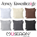 2er Pack Jersey Kissenbezug 40x40 40x80 80x80 Kissenhülle Dekokissen 100% Baumw.