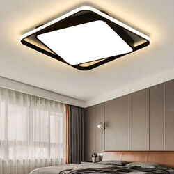 LED Deckenleuchte mit Fernbedienung Dimmbar Wohnzimmer Deckenlampe modern Design