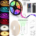 5050 RGB LED Streifen Stripe Leiste COB Lichtband Wasserdicht Lichterkette 1-30m