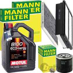 MANN INSPEKTIONSPAKET+MOTUL 5W-30 ÖL passend für KIA CEED HYUNDAI 1.4-1.6 T-GDI