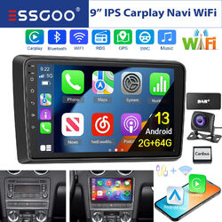 DAB+ 64G Android 13 Carplay Autoradio GPS Navi WIFI KAM Für Audi A3 S3 RS3 8V 8P