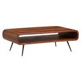 WOHNLING Couchtisch Sofatisch Holz Massiv 90x55x30 cm Wohnzimmertisch Tisch 