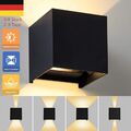 12W Cube Würfel LED Wand Leuchte Lampe Up Down für außen/innen Wandlampe IP65 DE