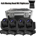 4 stk 150W LED Beam Moving Head Prisma 8 Gobo dj DMX Bühnenlicht Hallowen Deko