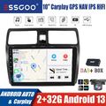 10,1" DAB+ Android 13 Autoradio Carplay GPS RDS Kam 2+32G Für Suzuki Swift 05-10