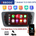 2+32GB Autoradio Android 13 GPS RDS Carplay Für Seat Ibiza MK 4 IV 6J 2009-2013